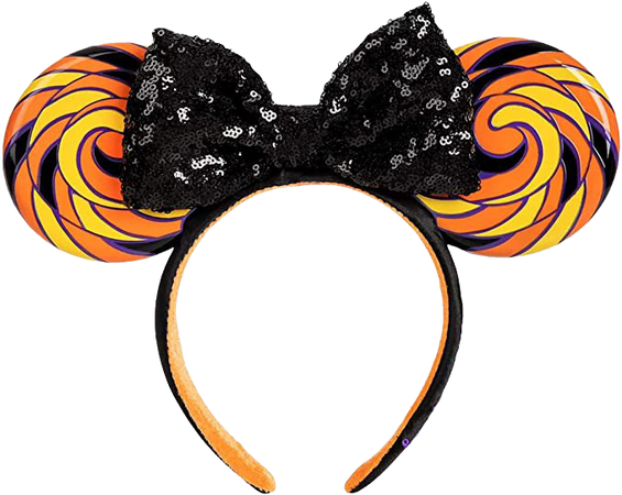 Amazon.com : 2020 Disney Parks Halloween Sweet & Spooky Lollipop Candy Swirl Minnie Ears Headband : Clothing