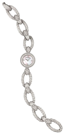 silver boucheron chain watch