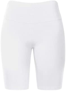 White biker shorts