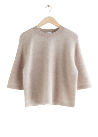 Knit T-Shirt - Oatmeal - Sweaters - & Other Stories US
