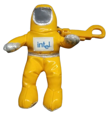 Intel Bunny Man Yellow Keychain