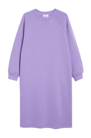 Midi sweater dress - Purple - Midi dresses - Monki WW