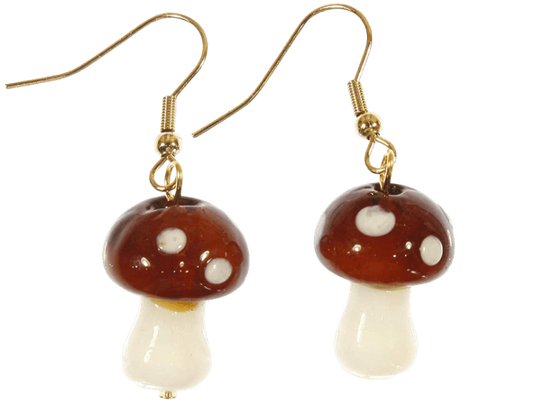 mushroom earrings - Google Search