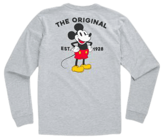 Disney x Vans Punk Mickey Mouse Long Sleeve Boyfriend T-Shirt | Shop Womens Tees At Vans