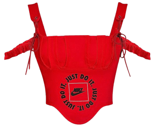 Resalt | Red Double Strap Nike Corset Top
