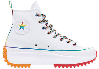 Converse Run Star Hike Hi Find Your Pride sneakers in white/multi | ASOS