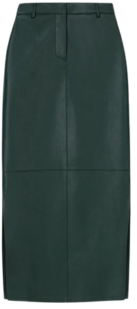 KACIA - Midi pencil skirt - Pine green - Nanushka
