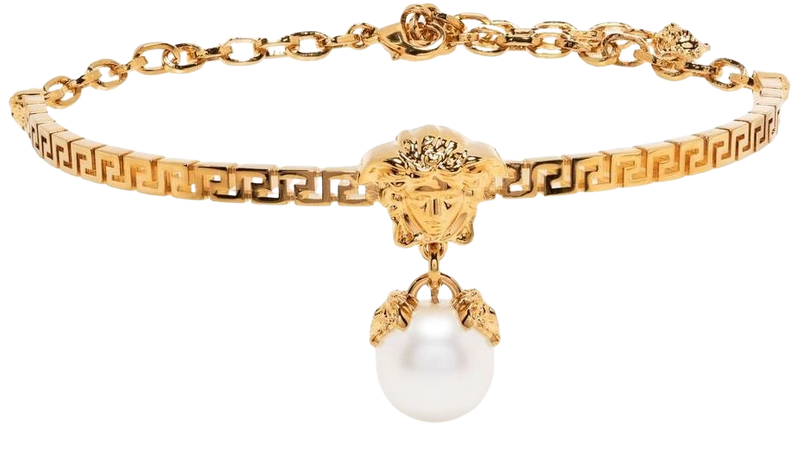 Versace pearl-detail Choker Necklace - Farfetch