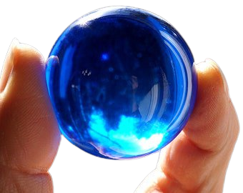 blue rare marbles