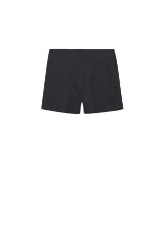 Linen-blend high-waist shorts - Women | Mango USA