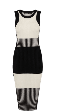 Colour Block Knitted Dress | Karen Millen