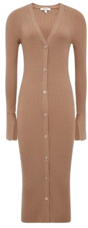 Reiss Avery Rib-Knitted Midi Dress | REISS USA