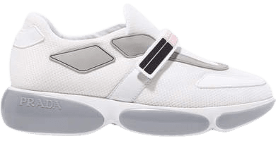 Cloudbust Logo-embossed Rubber And Leather-trimmed Mesh Sneakers - White
