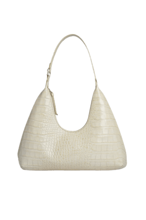 Amber Cream Croco Embossed Leather – BY FAR