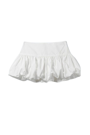 Balloon Mini Skirt - White - Weekday WW
