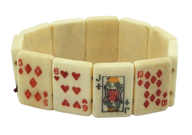 1960s Vintage Playing Cards Stretch Bracelet | Etsy