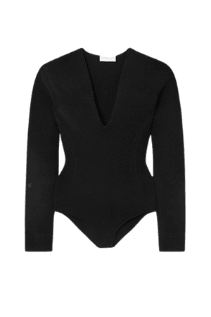 AZ Factory - Mybody Stretch-knit Bodysuit - Black