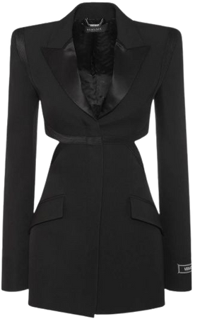 Grain de poudre wool cutout jacket - Versace - Women | Luisaviaroma