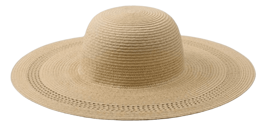 Straw beach hat