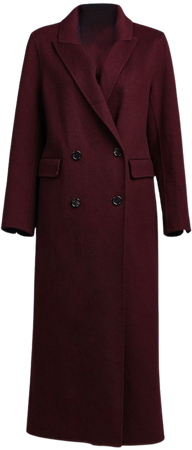 Double Breasted Cashmere Long Coat - Creative Essentials