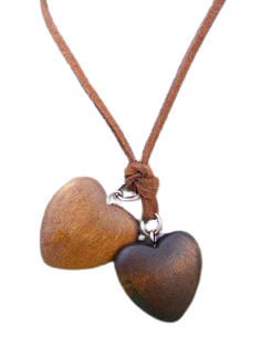 Bespoke Wooden Hearts Necklace