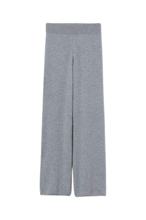Fine-knit Cashmere Pants - Gray