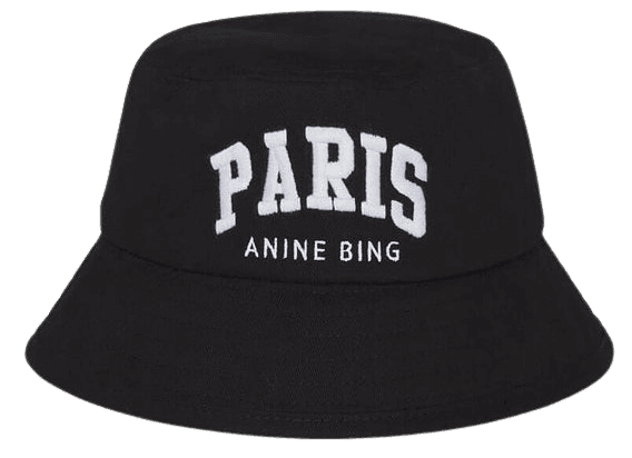 ANINE BING Cami Bucket Hat Paris - Black – ANINE BING EU