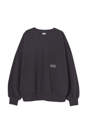 Sweatshirt - Dark gray/Los Angeles - Ladies | H&M US