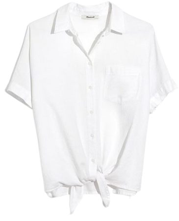 Madewell | Short Sleeve Tie Front Shirt | Nordstrom Rack