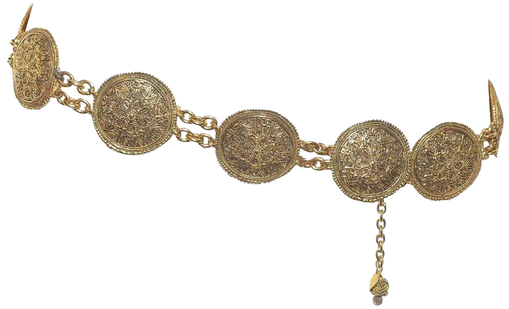 Chanel 1985 Baroque Medallion Chain Belt | HushHush.com