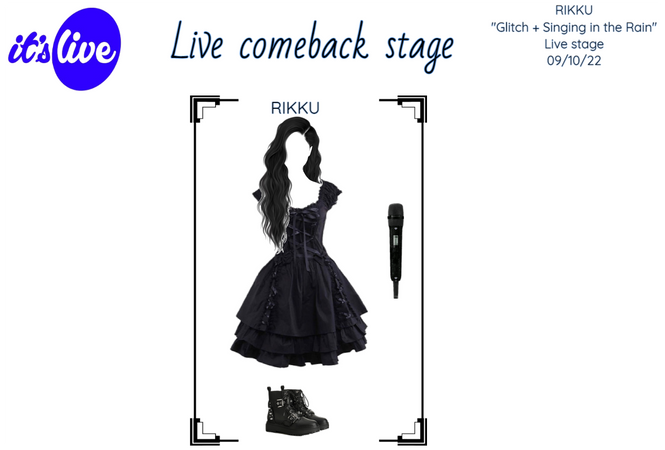 RIKKU Glitch live stage It's Live