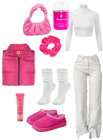 Pink and whitw