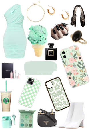mint and black