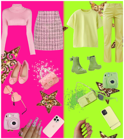 Pink 🌸 and Lime 🍀<3 /Challenge