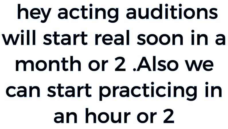 acting auditions
