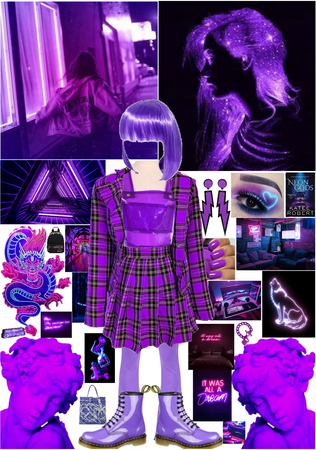 Neon Purple Night Out Party