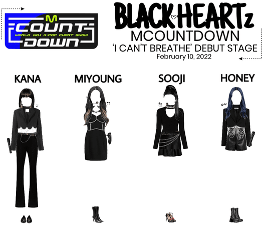 {BLACK HEARTz} ‘I CAN’T BREATHE’ MCOUNTDOWN Debut Stage