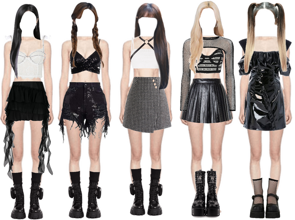 YOUNITE | Psycho 5 member kpop girlgroup outfit