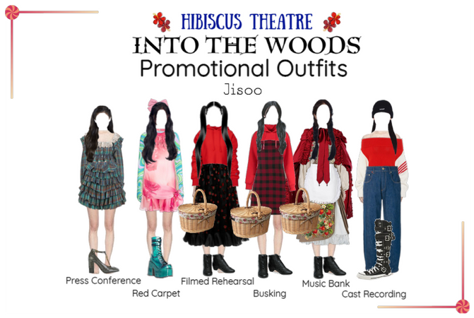 Into the Woods Promotional Outfits | Jisoo
