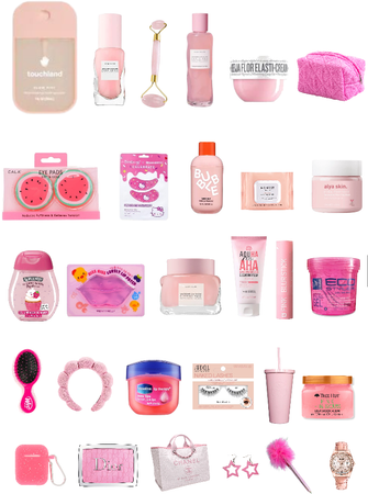 pink skincare products
