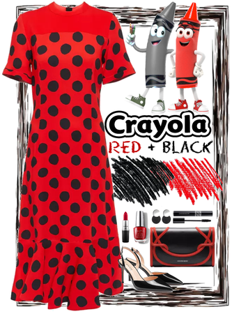 Red +Black Crayola