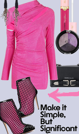 Party in hot pink and mesh boots