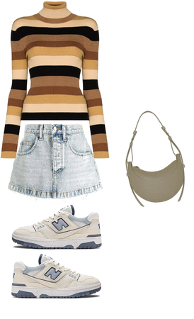 Skirt and sneakers