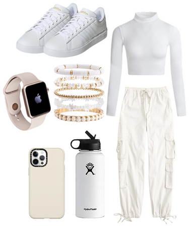 White/Gold outfit