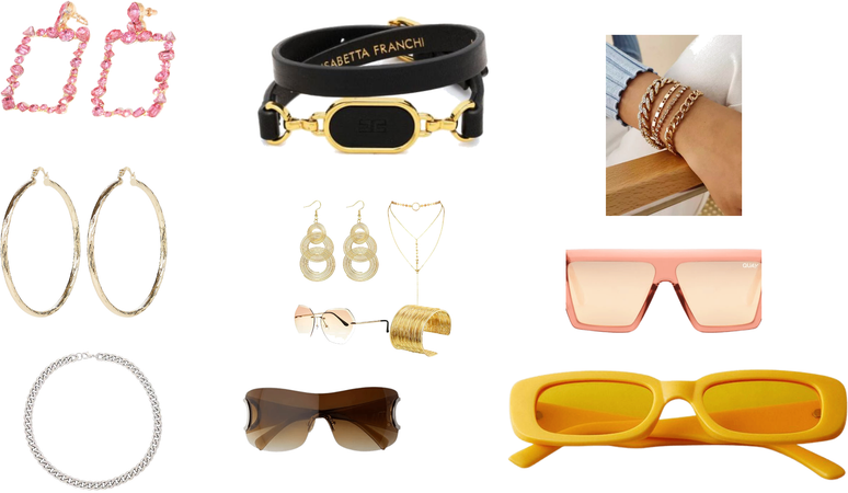 sunglasses  and jewelry