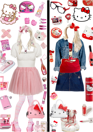 Hello Kitty ( Pink + Red )
