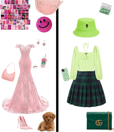 Pink VS Green