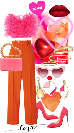pink&orange valentine day