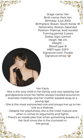 Muses - Member profile: Yen