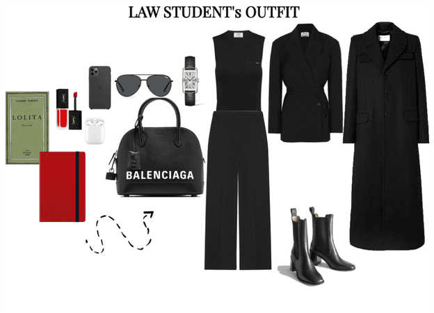 law student's outfit